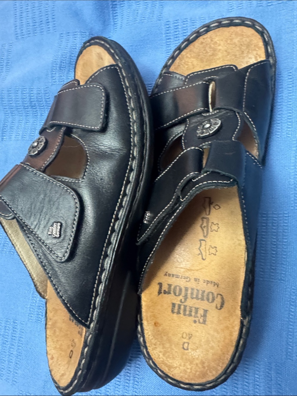 SZ:40 Finn Comfort Pattaya Nappaseda Slide Like New US Size 8.5-9